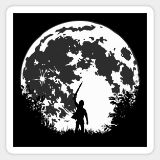 Wander in Moon (silhouette) Sticker